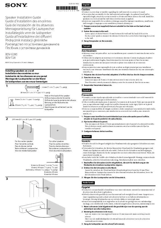 Mode d'emploi SONY BDV-T28