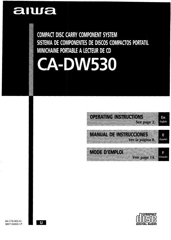 Mode d'emploi SONY CADW530