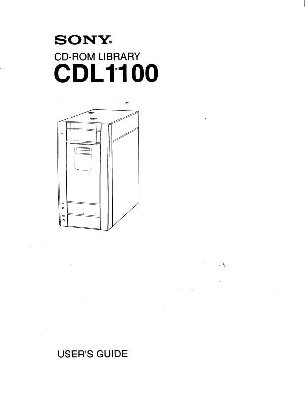 Mode d'emploi SONY CD-L1100