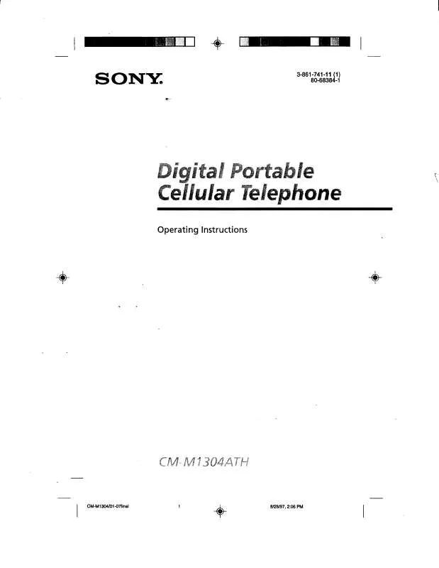 Mode d'emploi SONY CMM1304ATH