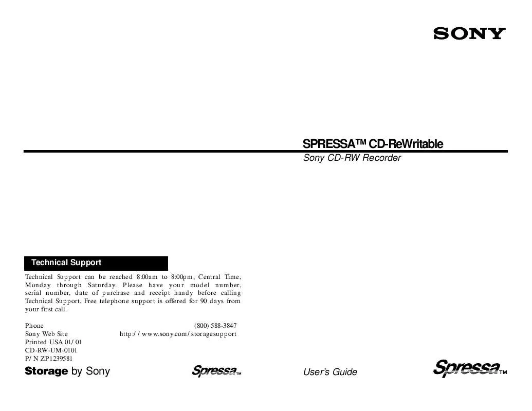 Mode d'emploi SONY CRX-0811