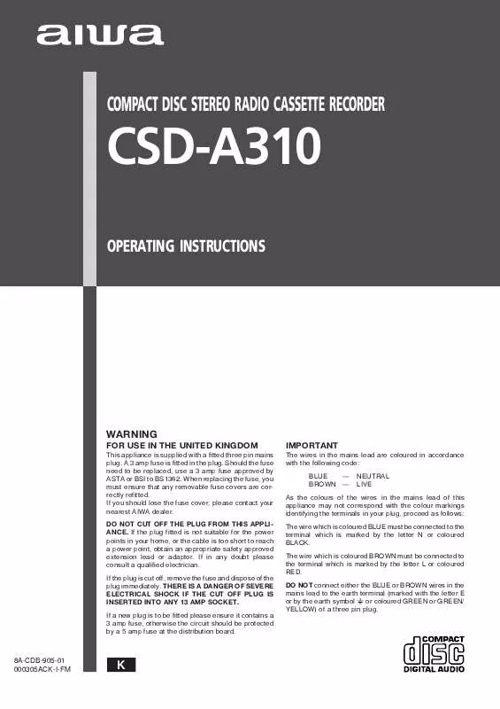 Mode d'emploi SONY CSDA310