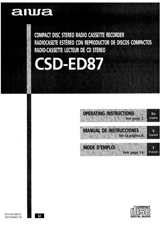 Mode d'emploi SONY CSDED87