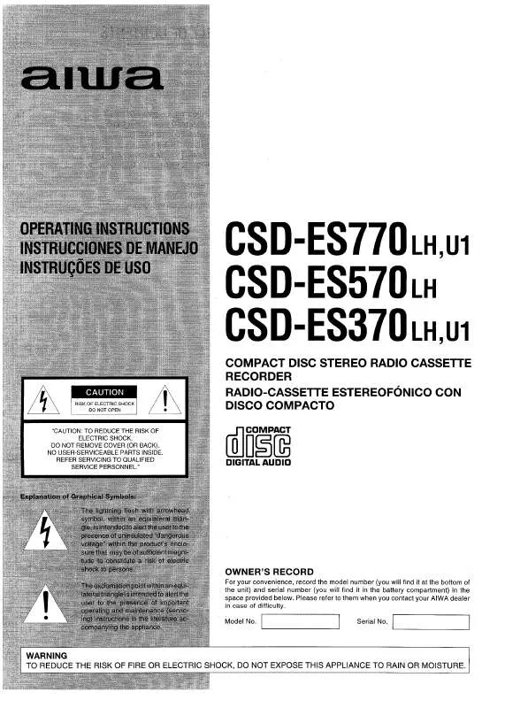 Mode d'emploi SONY CSDES370