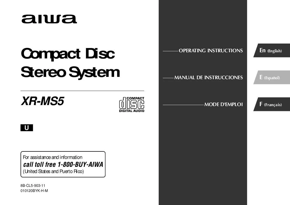 Mode d'emploi SONY CXLMS5