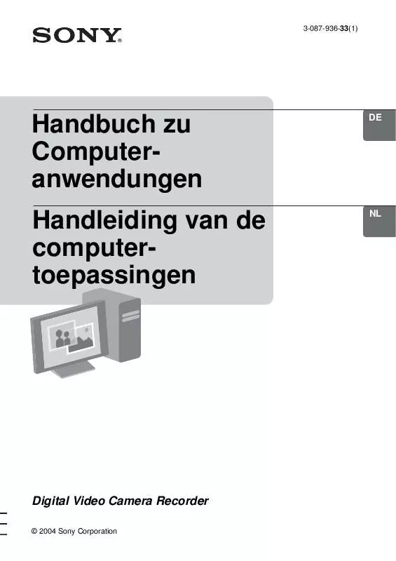 Mode d'emploi SONY DCR-HC18E