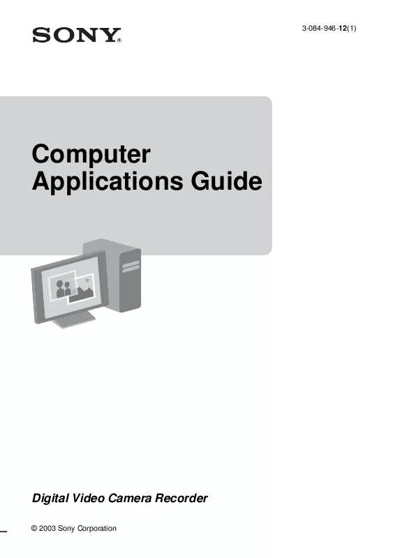 Mode d'emploi SONY DCR-IP1