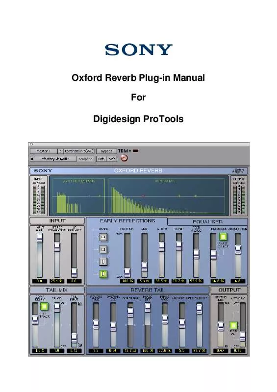 Mode d'emploi SONY DIGIDESIGN PROTOOLS