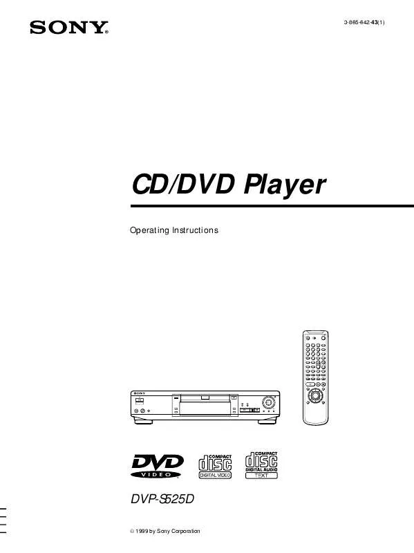 Mode d'emploi SONY DVP-S525D