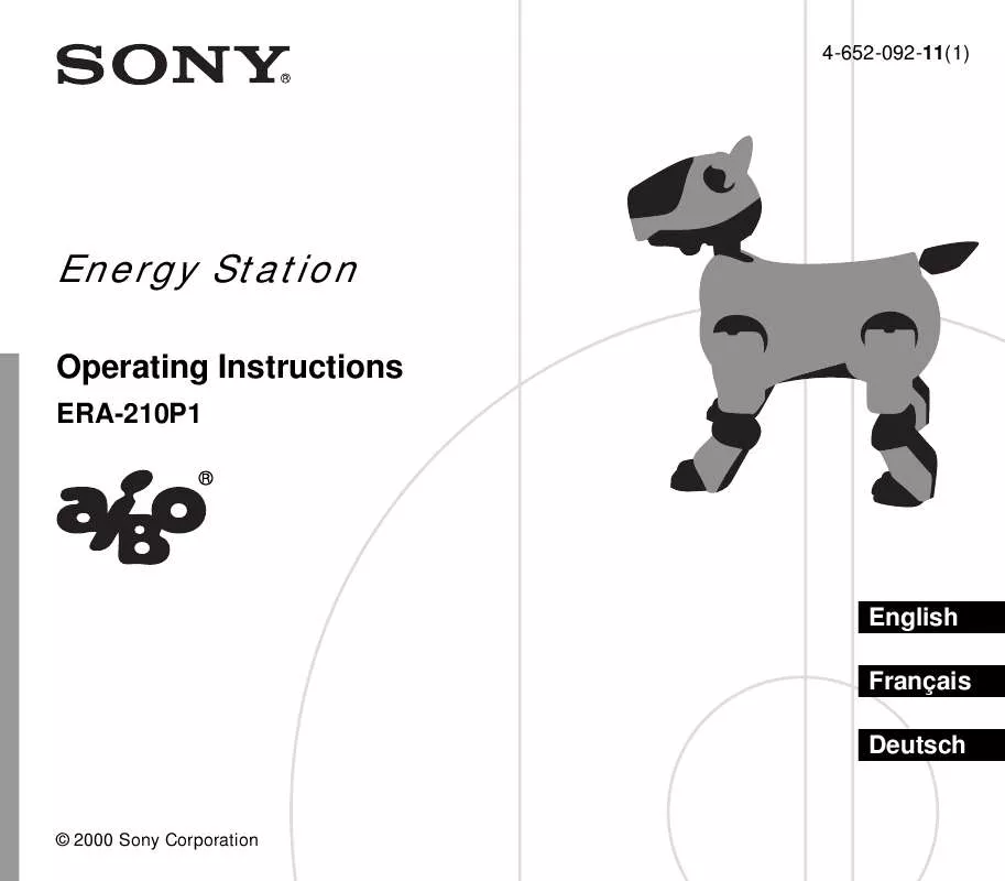 Mode d'emploi SONY ERA-210P1