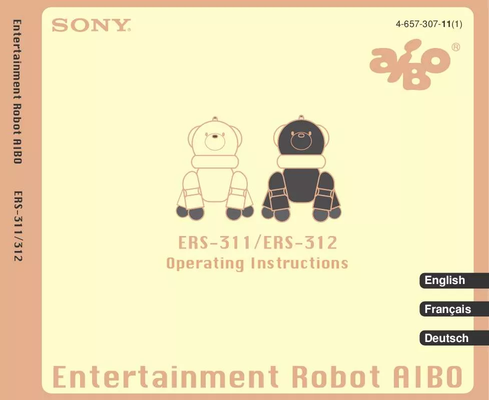 Mode d'emploi SONY ERS-312