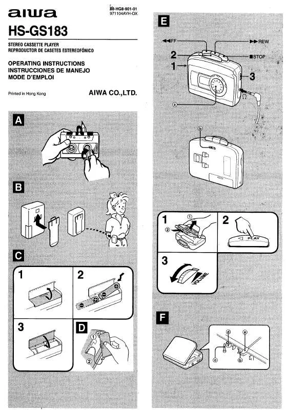 Mode d'emploi SONY HSGS183