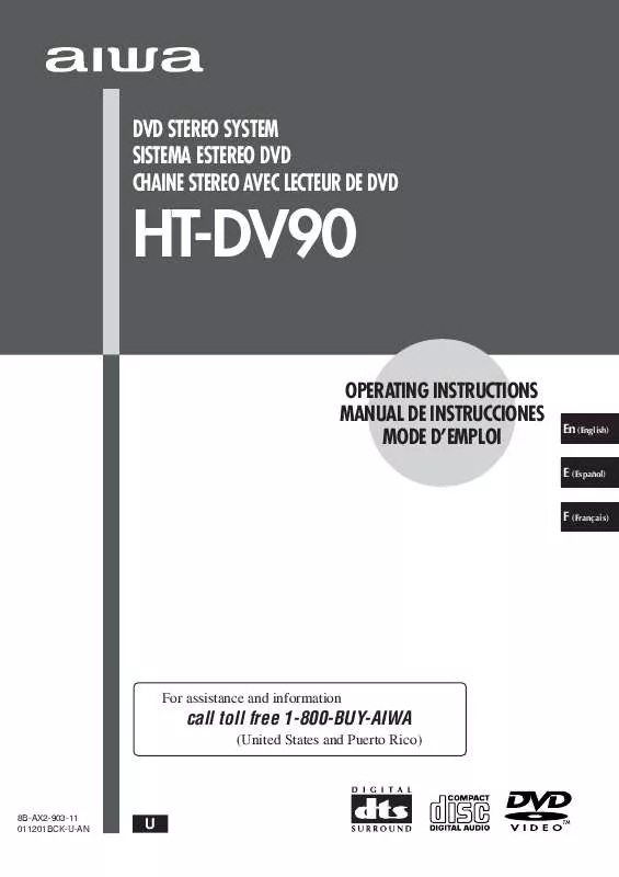 Mode d'emploi SONY HT-DV90