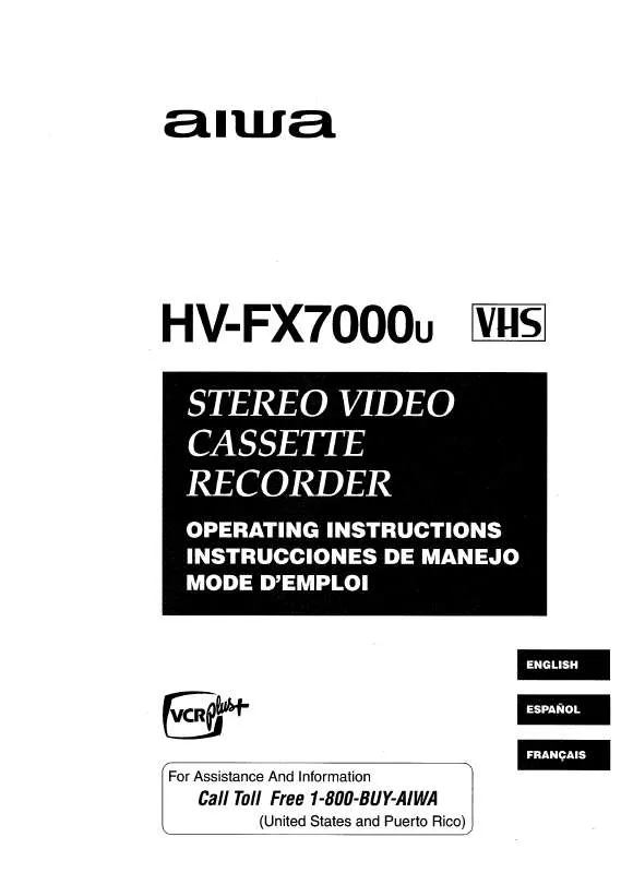 Mode d'emploi SONY HVFX7000