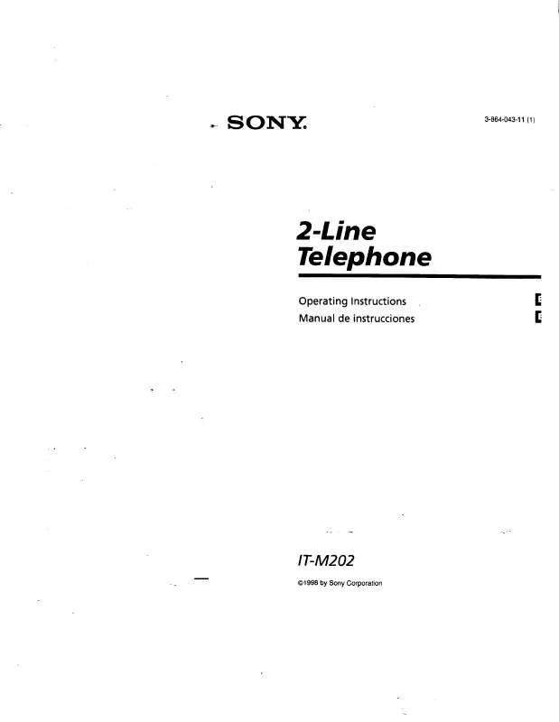 Mode d'emploi SONY IT-M202