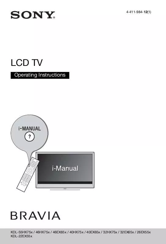 Mode d'emploi SONY BRAVIA KDL-55HX753