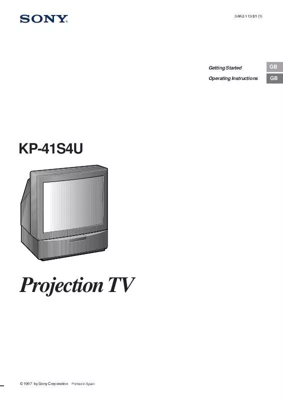 Mode d'emploi SONY KP-41S4U