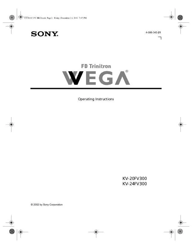 Mode d'emploi SONY KV-20FV300