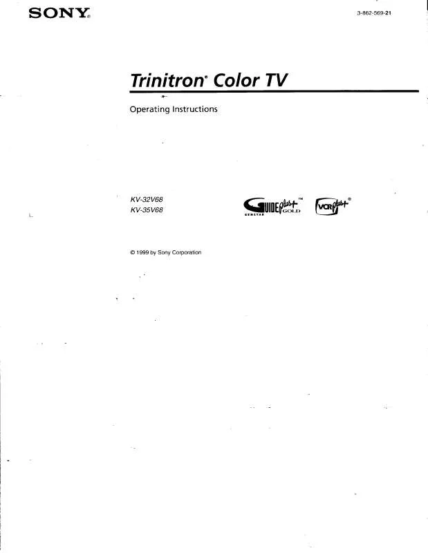 Mode d'emploi SONY KV-35V68