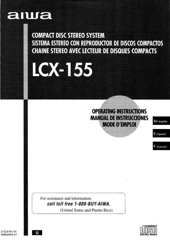 Mode d'emploi SONY LCX155