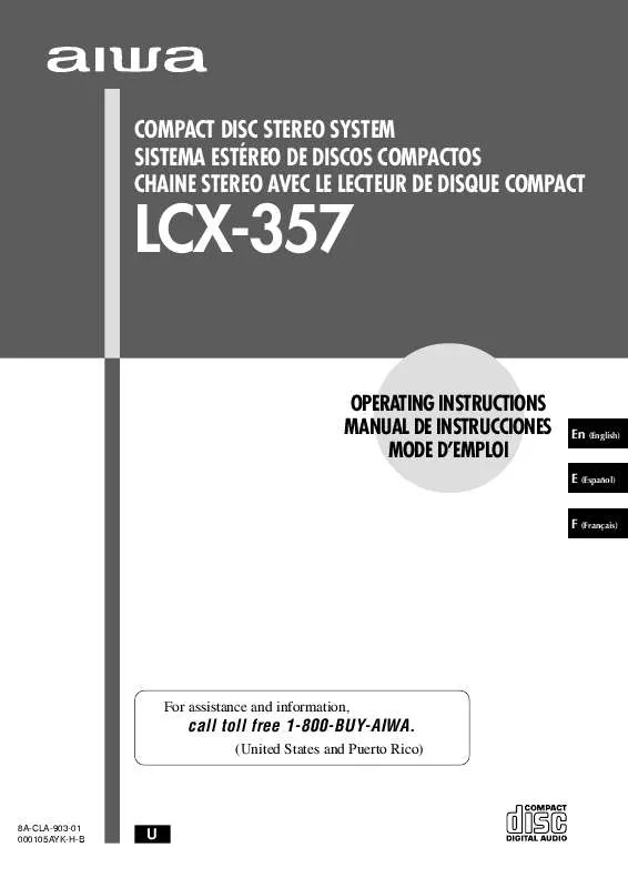 Mode d'emploi SONY LCX357