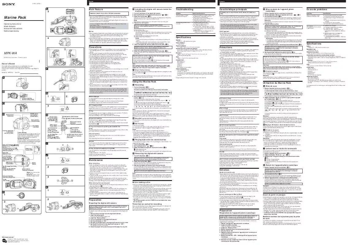 Mode d'emploi SONY MPK-WA