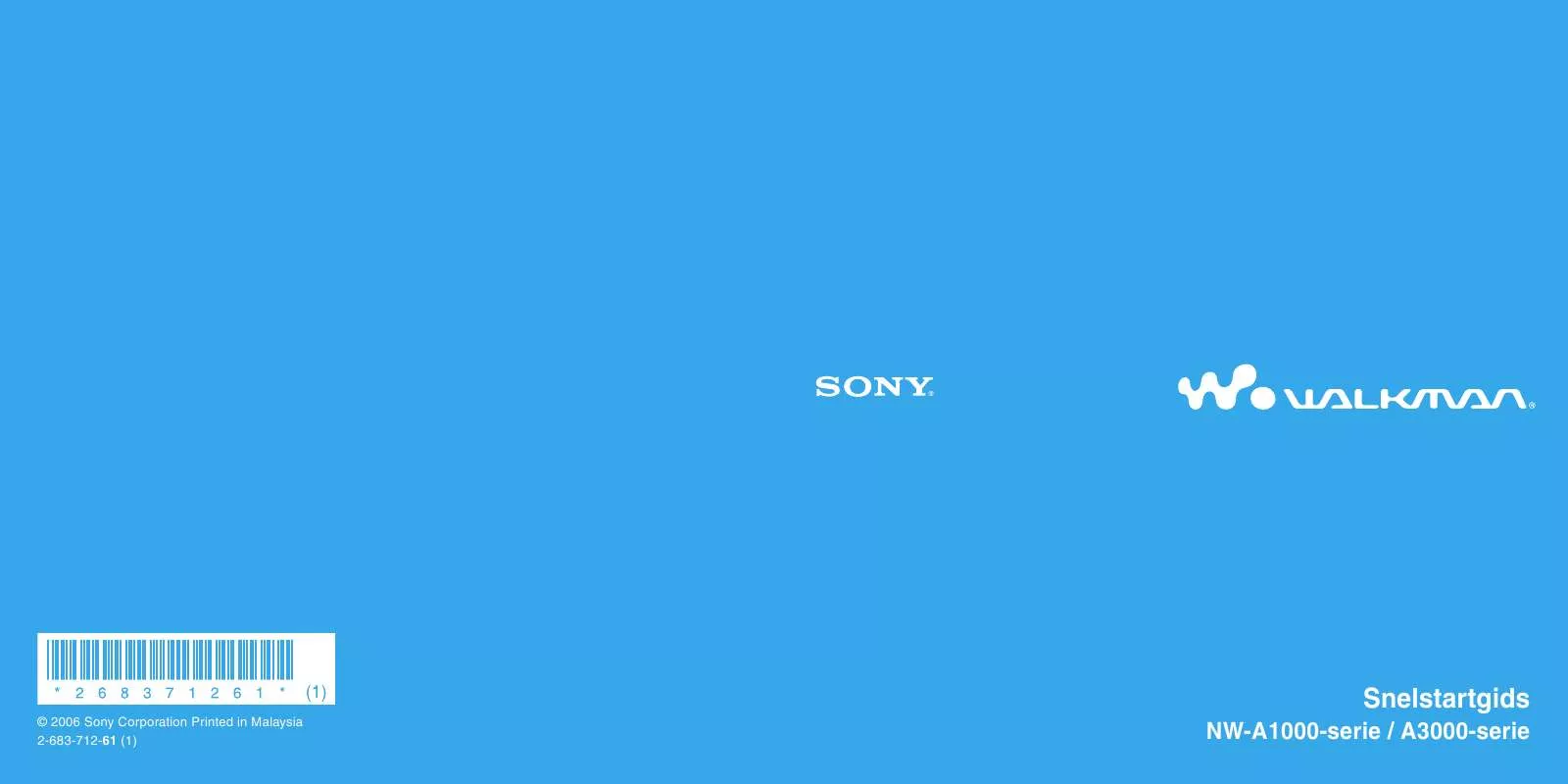 Mode d'emploi SONY NW-A1200