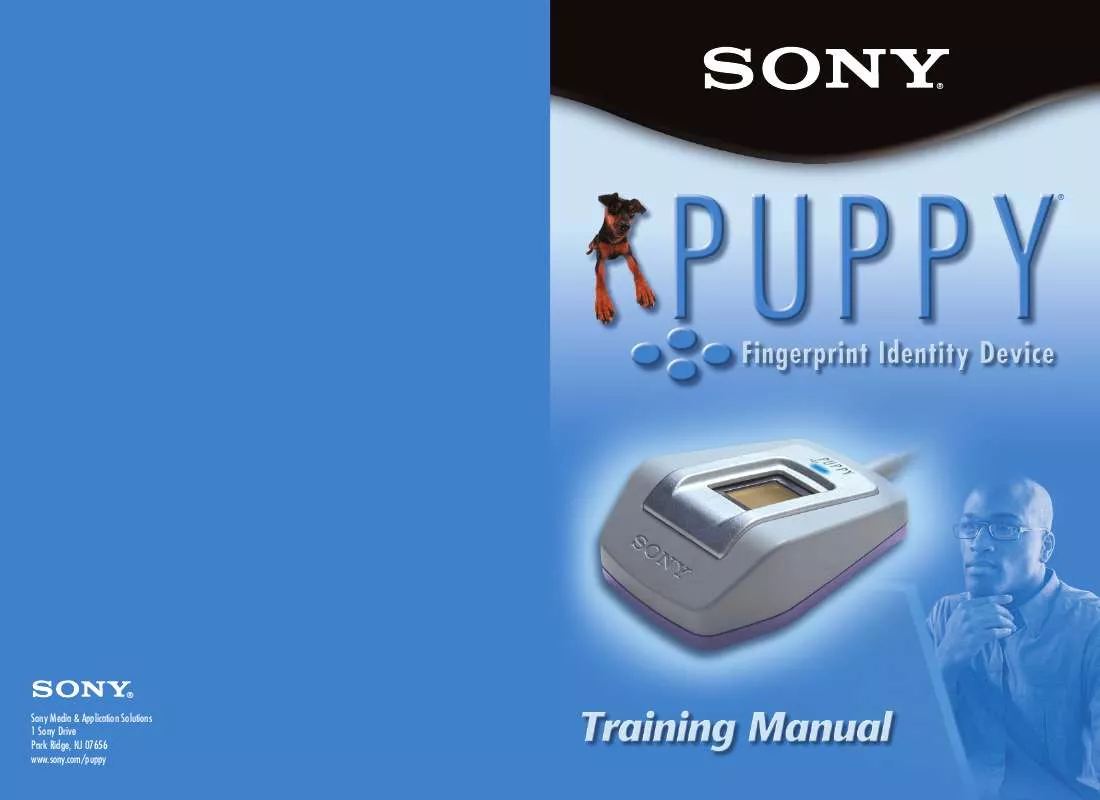 Mode d'emploi SONY PUPPY