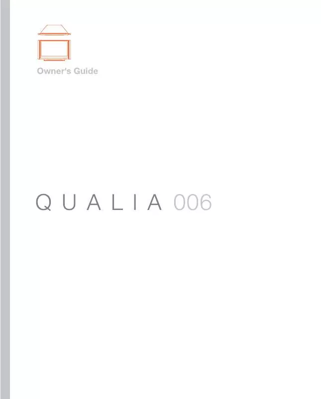 Mode d'emploi SONY QUALIA KDS-70Q006