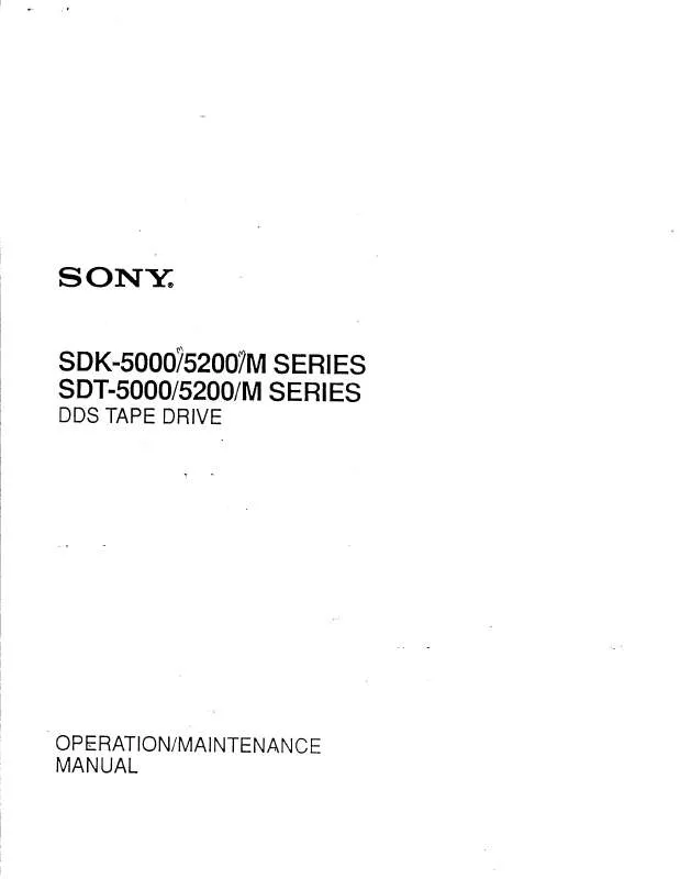 Mode d'emploi SONY SDK5000M