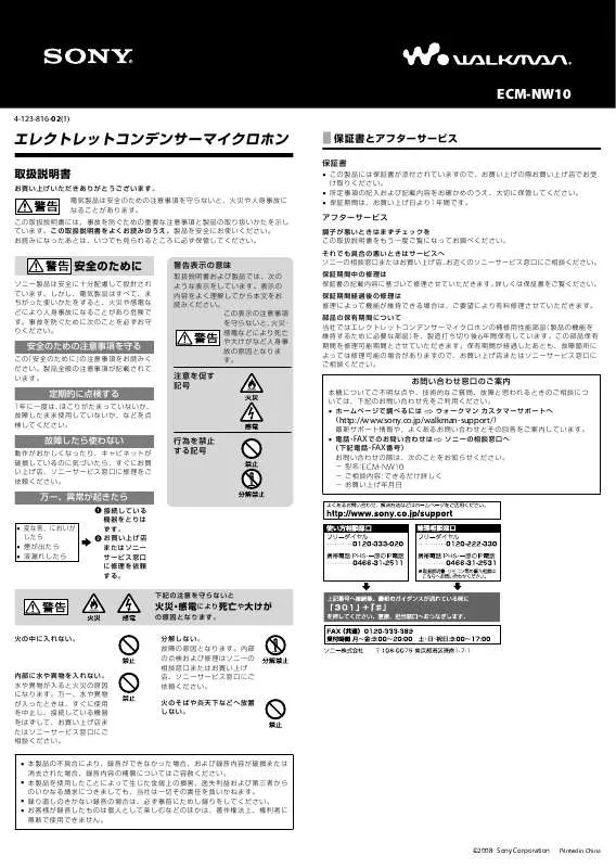 Mode d'emploi SONY SDM-P234/B