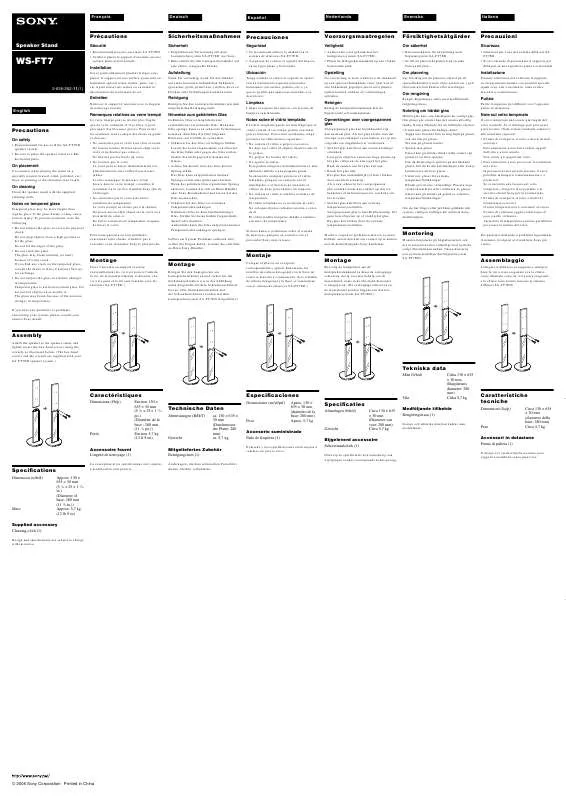 Mode d'emploi SONY WS-FT7