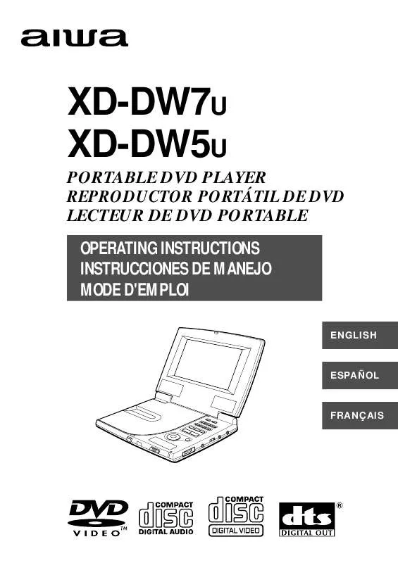 Mode d'emploi SONY XDDW5