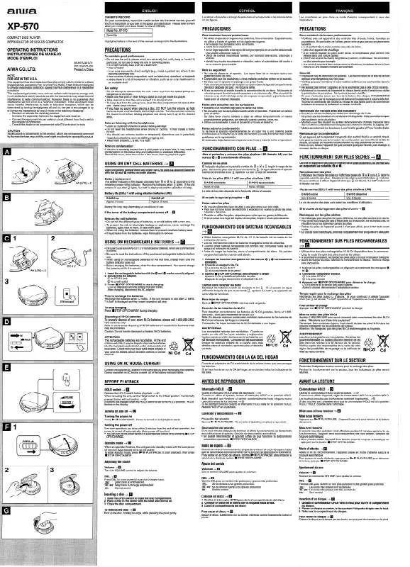 Mode d'emploi SONY XP570