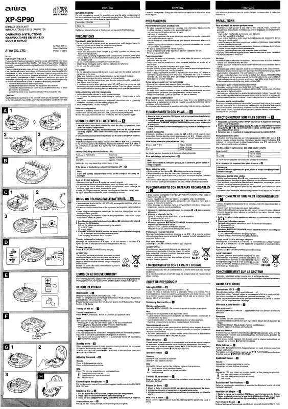 Mode d'emploi SONY XPSP90