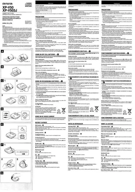 Mode d'emploi SONY XPV50