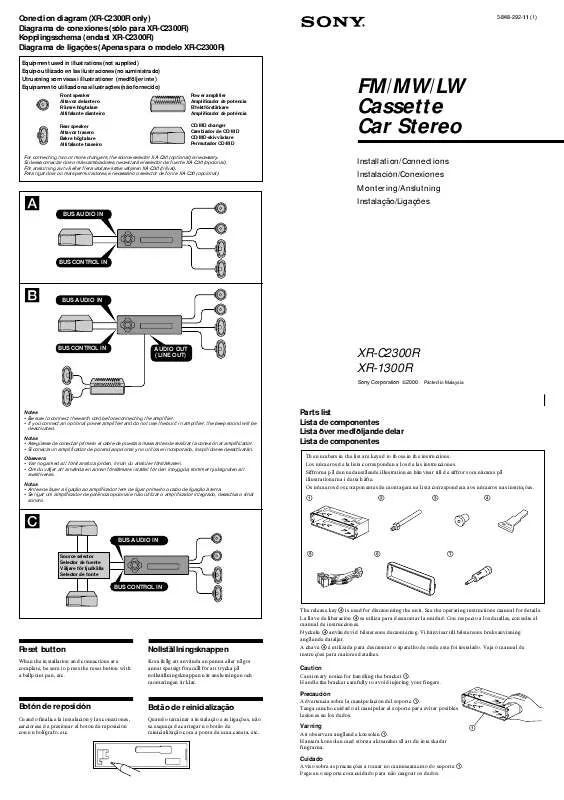 Mode d'emploi SONY XR-C2300R