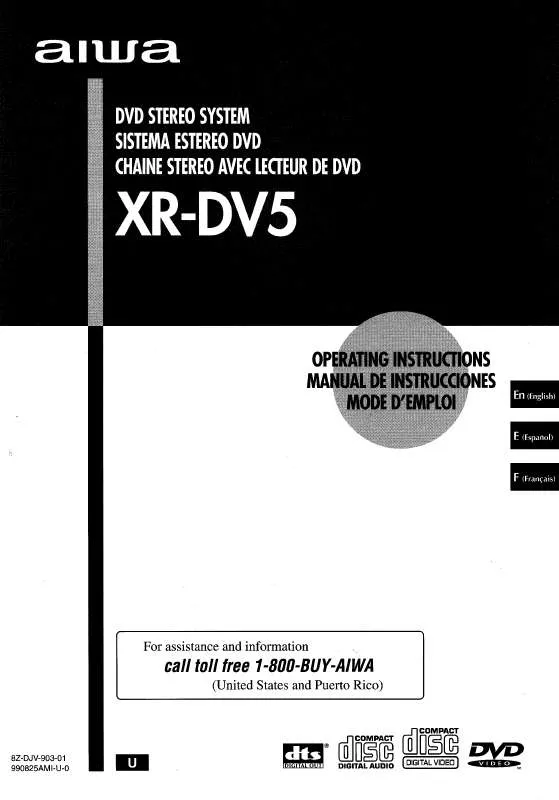 Mode d'emploi SONY XR-DV5