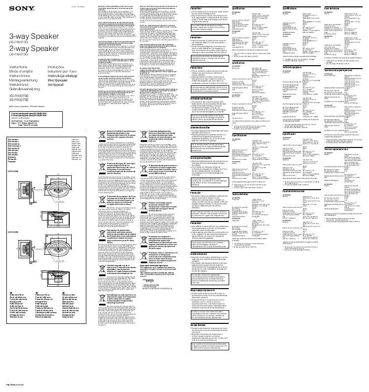 Mode d'emploi SONY XS-F6927SE