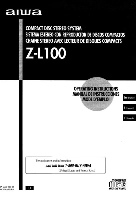 Mode d'emploi SONY ZL100