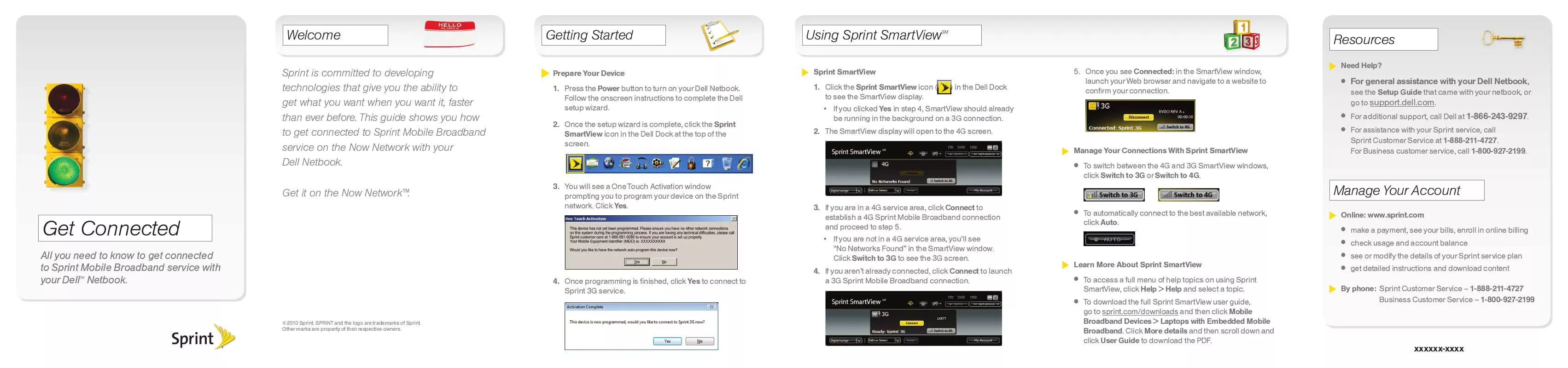 Mode d'emploi SPRINT DELL NETBOOK