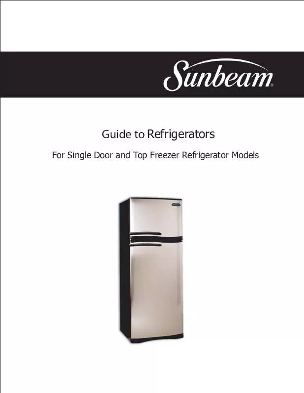 Mode d'emploi SUNBEAM SNR13TFPAS