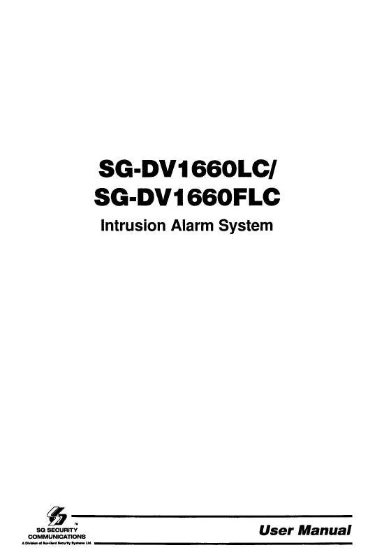 Mode d'emploi SUR-GARD SG-DV1660LC