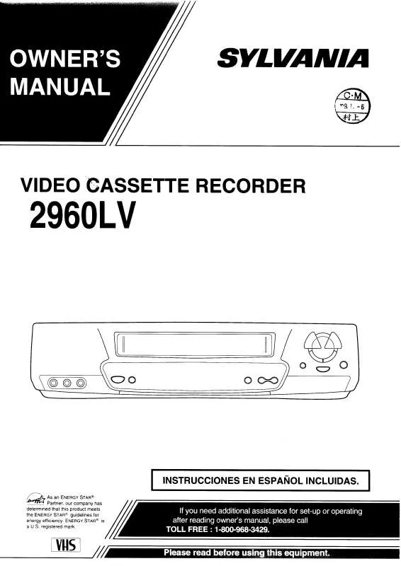 Mode d'emploi SYLVANIA 2960LV