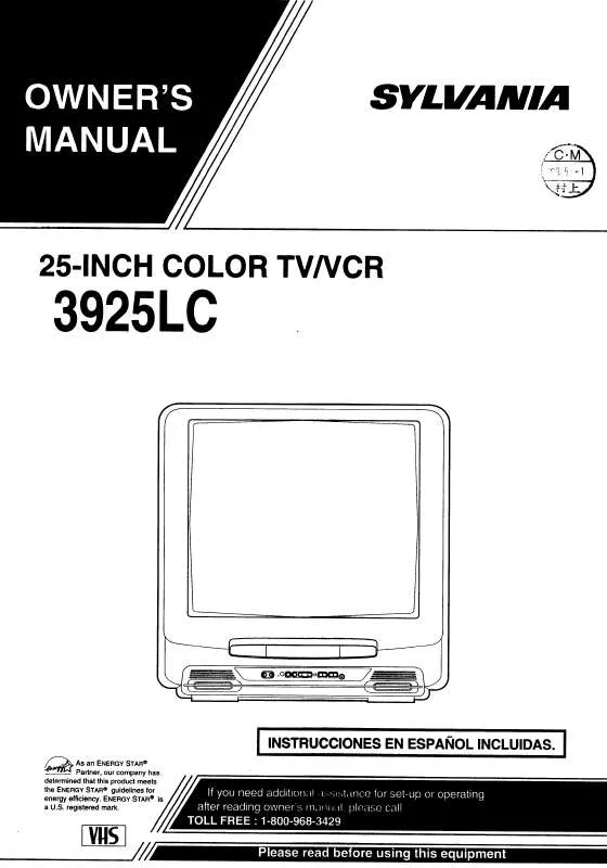 Mode d'emploi SYLVANIA 3925LC