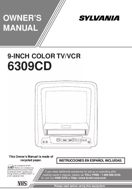 Mode d'emploi SYLVANIA 6309CD