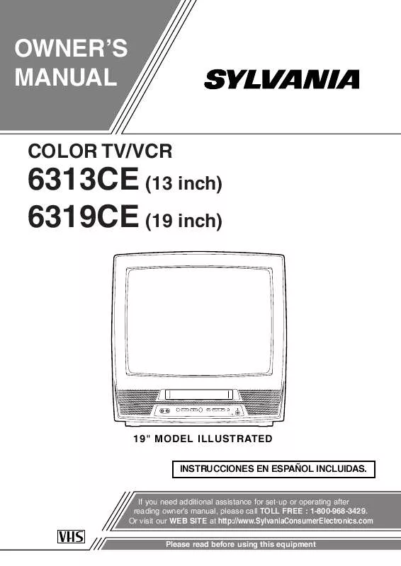 Mode d'emploi SYLVANIA 6313CE