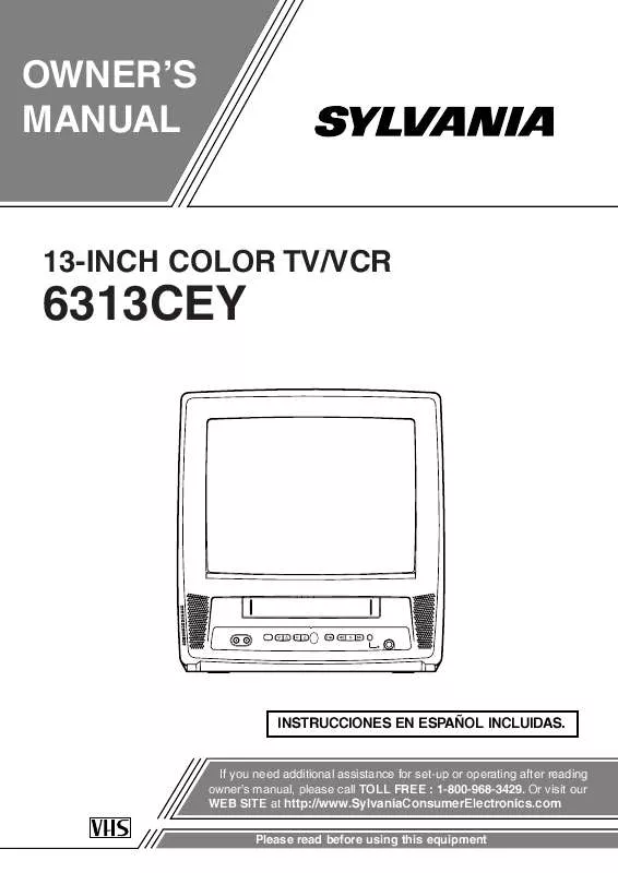 Mode d'emploi SYLVANIA 6313CEY