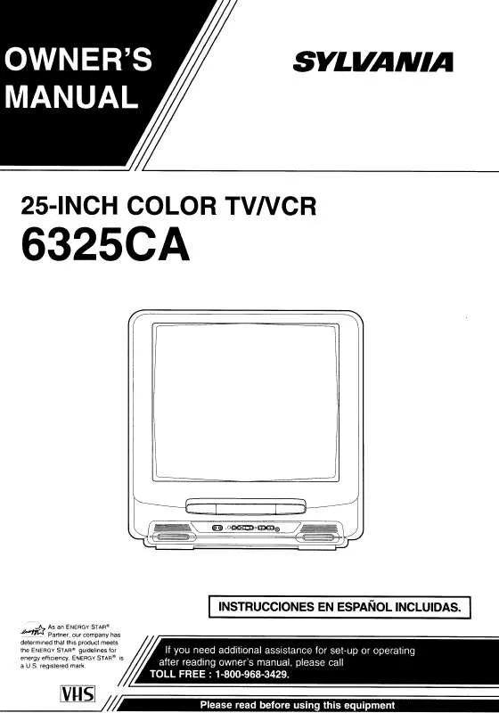 Mode d'emploi SYLVANIA 6325CA
