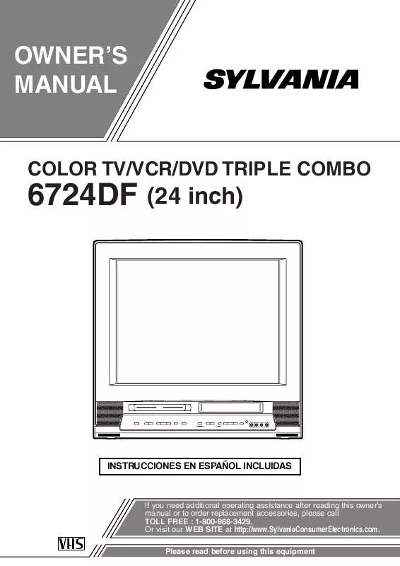 Mode d'emploi SYLVANIA 6724DF